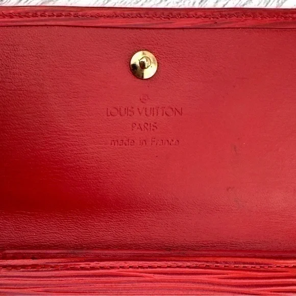 AUTHENTIC Louis Vuitton Marco Wallet. Red.